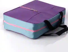 Brown Travel Storage Bag with Elegant Paris Design Handle