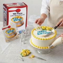 100 Piece Cake Decorating Kit Complete Baking and Frosting Set