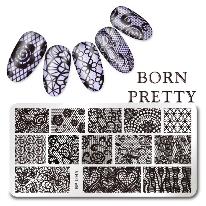 BORN PRETTY Stamping Plate Nail Art Template