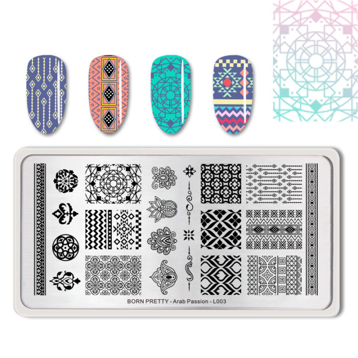 BORN PRETTY Stamping Plate Nail Art Template