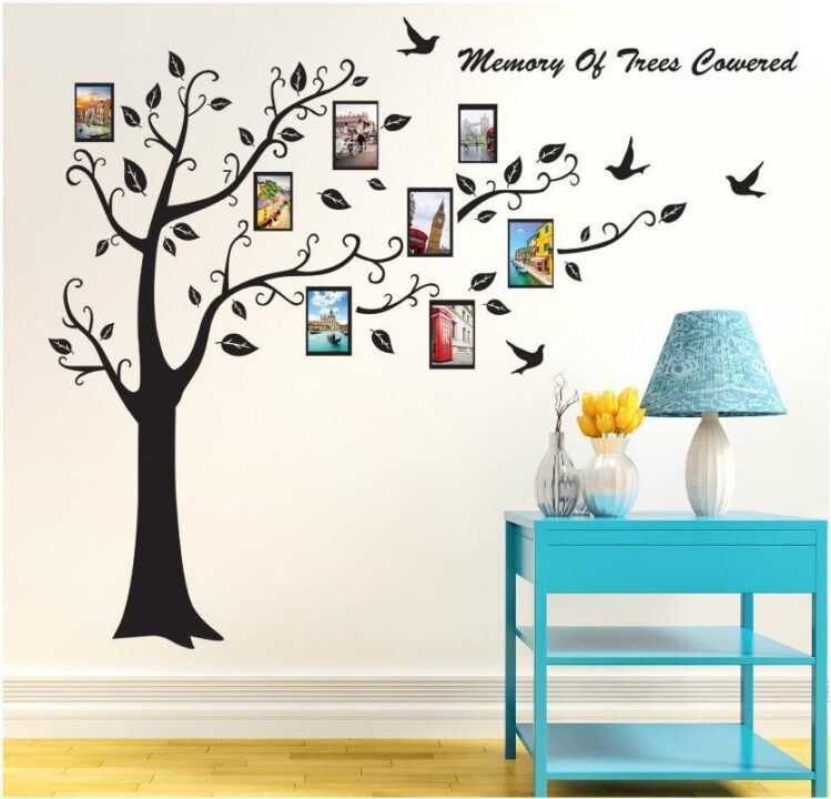 Wall sticker art Big Tree With Memories Picture Frames Sticker.