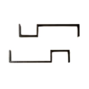 S-shaped wall shelf