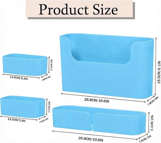 Mounted Plastic Storage Box Organizer Holder Container Multipurpose Caddy
