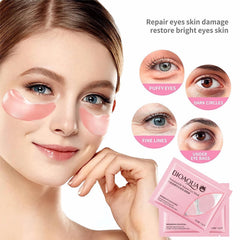 Hydrating Bioaqua HA Polypeptide Eye Mask Hydrogel Patches Care