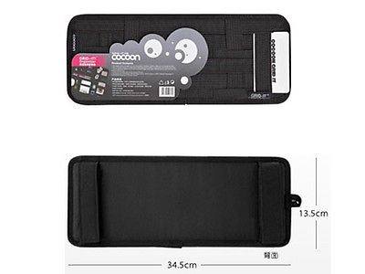 Car Sun Visor Organizer Storage, Multi-purpose Anti-slip Elastic Nylon Fabric Auto Holder Pocket Accessories for CD Card Sunglass Cell phone Pen Cable, with 1 Air Conditioner
