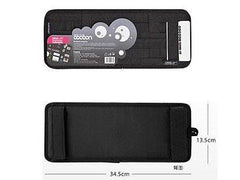 Car Sun Visor Organizer Storage, Multi-purpose Anti-slip Elastic Nylon Fabric Auto Holder Pocket Accessories for CD Card Sunglass Cell phone Pen Cable, with 1 Air Conditioner