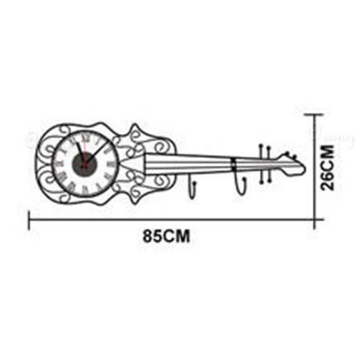 Guitar Wall Clock Modern Design Wall Clock For Home Decor.