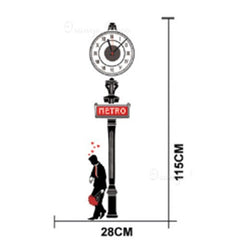 Decorative Wall Clock Large Clock Wall Sticker For Home Decor.