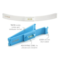 CREACLIP Set Hair Cutting Tool Hair Clipper Cut Guide Hair Sectioning Clips DIY Haircut Bangs Clips Rulers Layer Bangs Cutting (Set of 2)