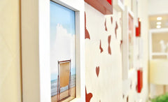 Wooden Photo Frames With Beautifull Love Wall Sticker For Wall Decoration