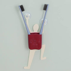 Creative Climbing Man Wall Mounted Toothbrush Holder And Storage Stand