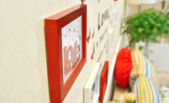 Wooden Photo Frames With Beautifull Love Wall Sticker For Wall Decoration