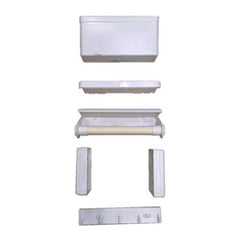 5-in-1 Multi-functional Kitchen Organizer with Magnetic Storage Shelf Set - Space-Efficient Solution for Small Kitchens.