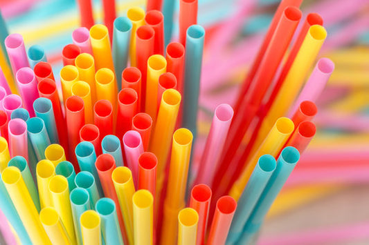 Colorful Assorted Plastic Drinking Straws For Parties And Events