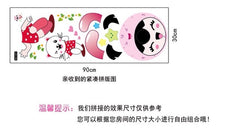 DIY Sticker Clock Funny Sticker Wall Clock Design For Home.