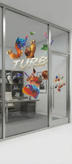 DreamWorks Turbo Movie Characters Removable Vinyl Wall Sticker Decal Sheet