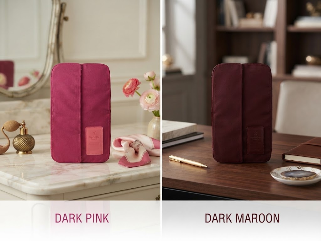 Dual Color Travel Pouch For Women Stuffs Storage Bag Organizer