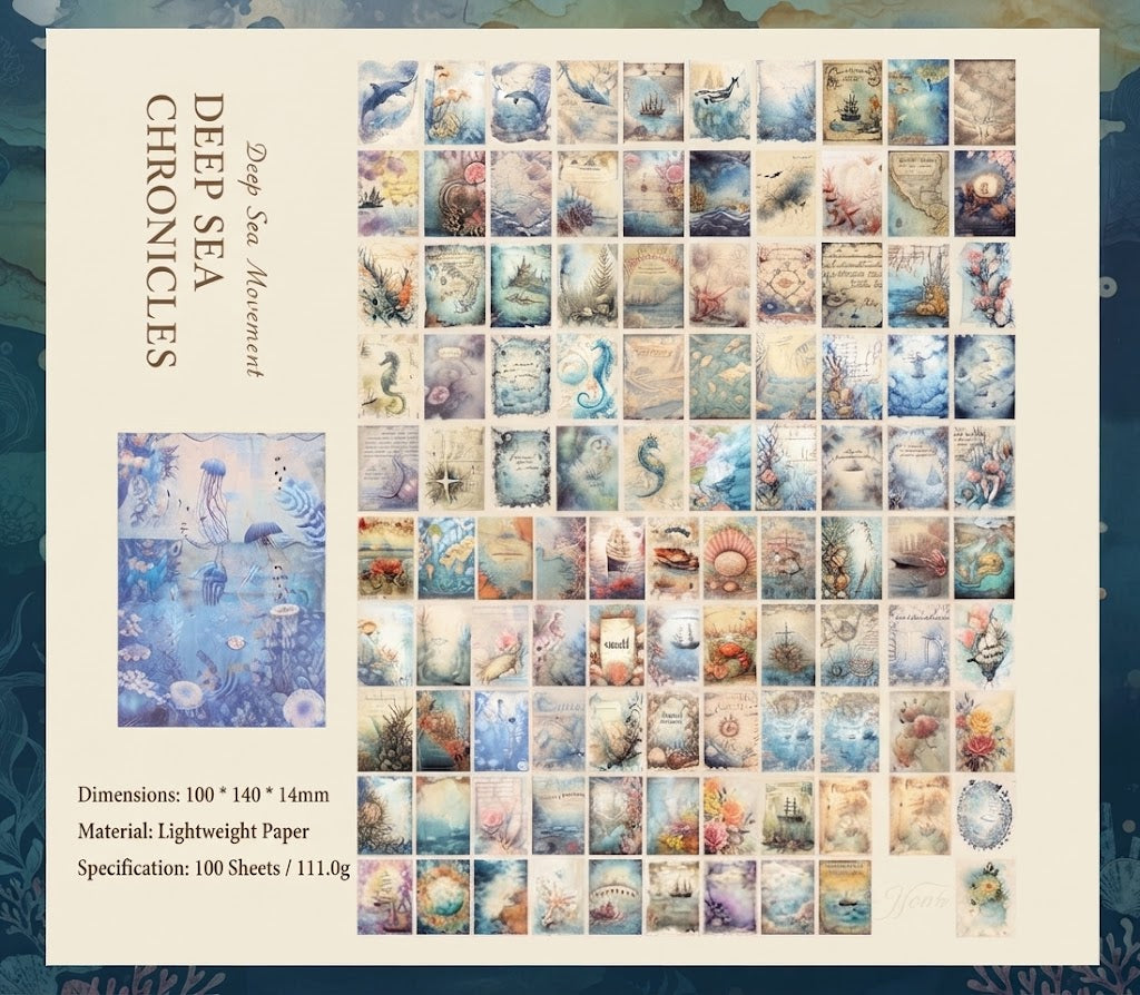 Deep Sea Movement Deep Sea Chronicles Lightweight Paper Material Notepad
