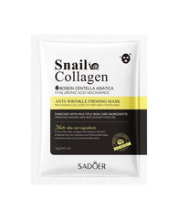 Sadoer Snail Collagen Anti Wrinkle Facial Mask Skin Care