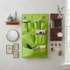 Over the Door Multi Pocket Fabric Wall Hanging Storage Organizer