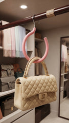 Pink Round Handbag Hanger Closet Storage Organizer Hook