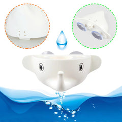 Cute elephant wall-mounted toothbrush holder and multi-purpose storage rack.