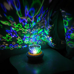3-LED Star Projector Night Lamp Color Changing & Decorative Mood Lamp for Kids & Adults.
