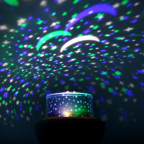 3-LED Star Projector Night Lamp Color Changing & Decorative Mood Lamp for Kids & Adults.