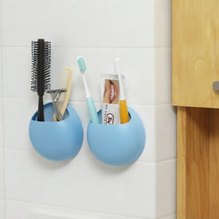 Simple Life Bathroom 5 Sets Wall Mounted Suction Organizer Accessories