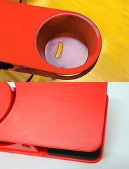 Red Clip-On Desk Cup Holder for Drinks and Tumblers