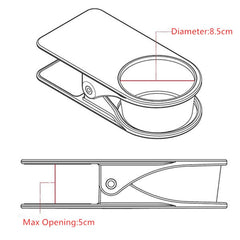 Red Clip-On Desk Cup Holder for Drinks and Tumblers