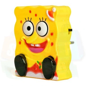Cute SpongeBob SquarePants Plug-In LED Night Light For Kids Room