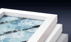 Wall Clock With Unique Photo Frame &amp; Wall Sticker