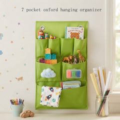 Over the Door Multi Pocket Fabric Wall Hanging Storage Organizer