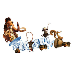 Ice Age 4 Movie Characters Waterproof Vinyl Wall Decal Sticker