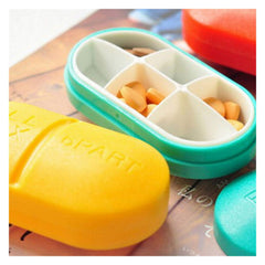 Portable 6-Compartment Pill Box Organizer for Daily Medication Management