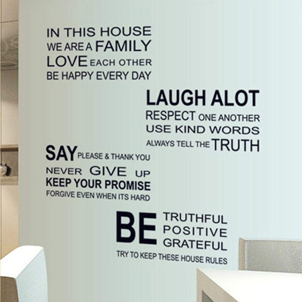 Multi Quote Words Wall Sticker For Home Decor