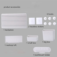 Bathroom Organizer Wall Mounted Bathroom Organizer For Home.
