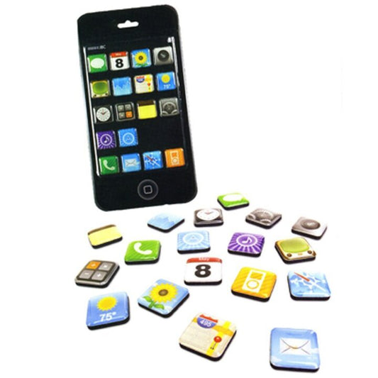 18 Pieces/Pack Iphone Magnets App Apple Apps Icon Whiteboard Fridge Magnets.