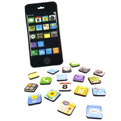 18 Pieces/Pack Iphone Magnets App Apple Apps Icon Whiteboard Fridge Magnets.