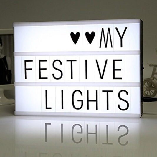 Night Lights My Cinema Lightbox add a Personal Touch To Your Home.