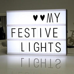 Night Lights My Cinema Lightbox add a Personal Touch To Your Home.