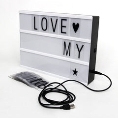 Night Lights My Cinema Lightbox add a Personal Touch To Your Home.