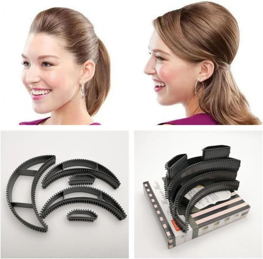 Pack Of 5 Volumizing Hair Bump Up Clips Invisible Sponge Styling Tools Set