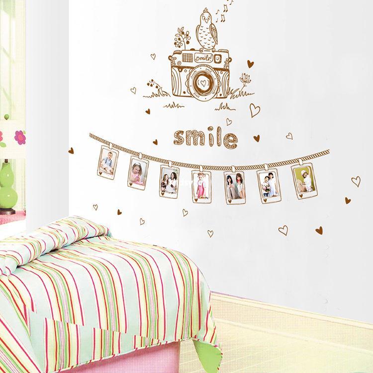 Camera Photo Frame Wall Decal – DIY Family Picture Wall Sticker Decor