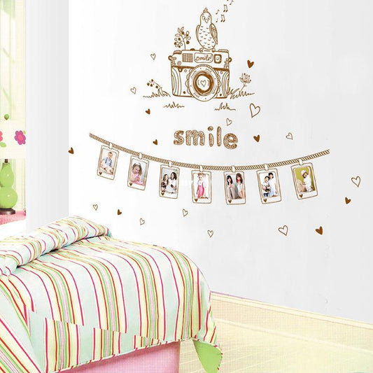 Camera Photo Frame Wall Decal – DIY Family Picture Wall Sticker Decor