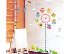 Children Room Clock Unique Design Clock Wall Sticker For Kids.