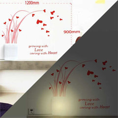 Romantic LED Wall Lamp with Heart Wall Sticker Cozy & Elegant Night Light.