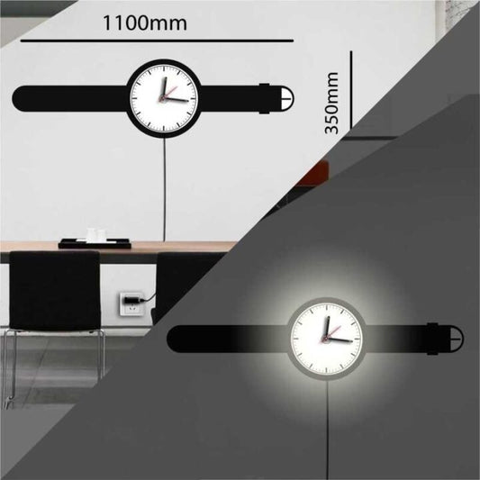 LED Watch Shaped Decorative Wall Lamp Stylish & Modern Home Decor.