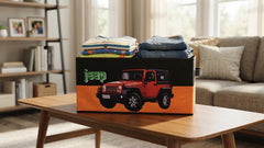 Jeep Toy Box Foldable Storage Chest Organizer Bin